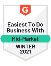 G2 Easiest to do business with G2 Easiest to do business with - Winter 2021