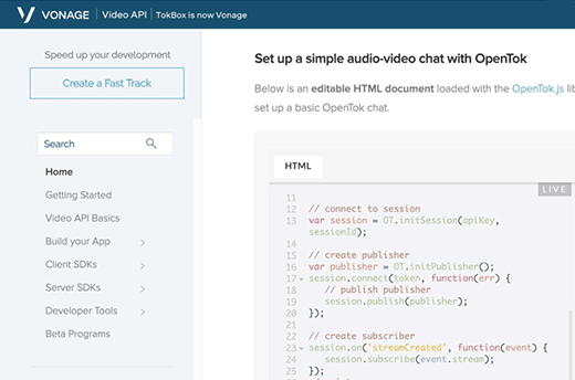 OpenTok Video API HTML Doc OpenTok Video API HTML Doc